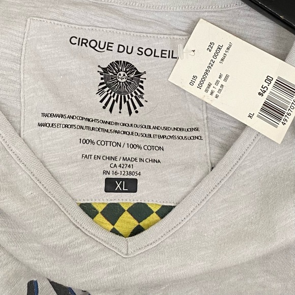 CIRQUE DU SOLEIL Men’s Gray T-Shirt Size XL - Picture 10 of 12